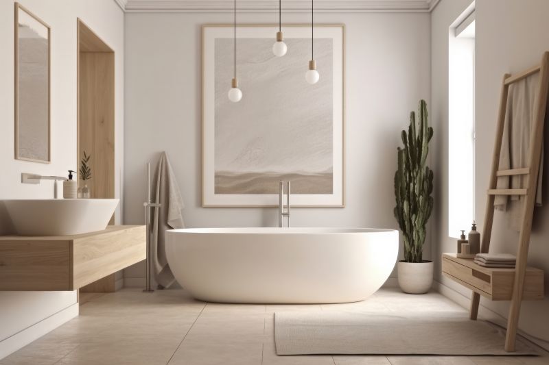 Elegant Freestanding Tub Setup
